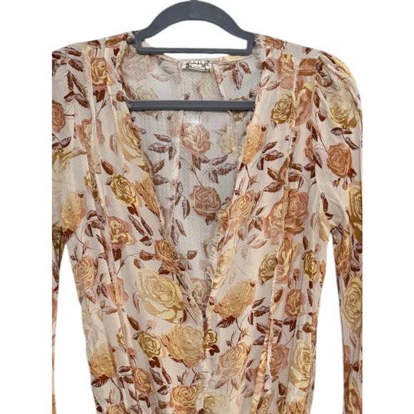 Free People Intimately Free Everything's Rosy Bodysuit Small Boho Feminine - Picture 6 of 9